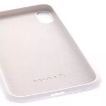 Evelatus Capa de silicone Soft Touch Premium para Apple iPhone Xs pedra