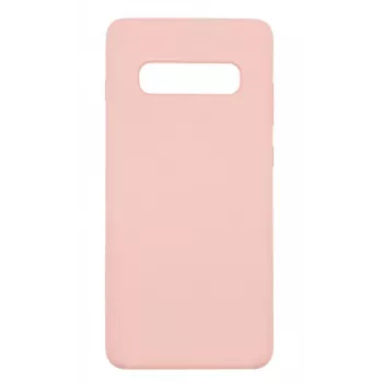 Evelatus Capa de silicone Soft Touch Premium para Samsung Galaxy S10e areia-rosa