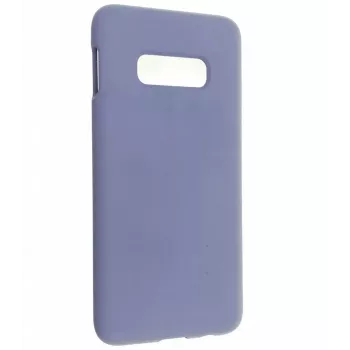 Evelatus Capa de silicone Soft Touch Premium para Samsung Galaxy S10e cinzento-lavanda