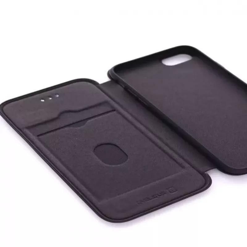 Evelatus Capa tipo livro para Apple iPhone 7/8/SE 2020/SE 2022 preta