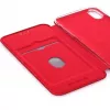 Evelatus Capa tipo livro para Apple iPhone X/Xs vermelho-vinho