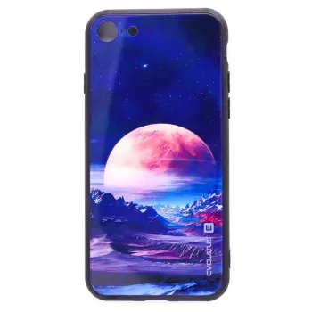 EVELATUS Capa Picture Glass para Apple iPhone 7/8/SE 2020/SE 2022 Flower Power