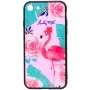 Evelatus Capa Picture Glass para Apple iPhone 7/8/SE 2020 Flamingo Party
