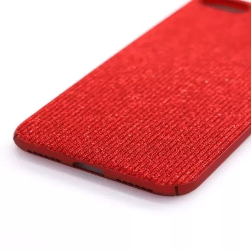 Evelatus Capa traseira de silicone líquido para Apple iPhone 7/8 Starnight vermelho