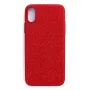 Evelatus Capa traseira de silicone para Apple iPhone X Starnight vermelha