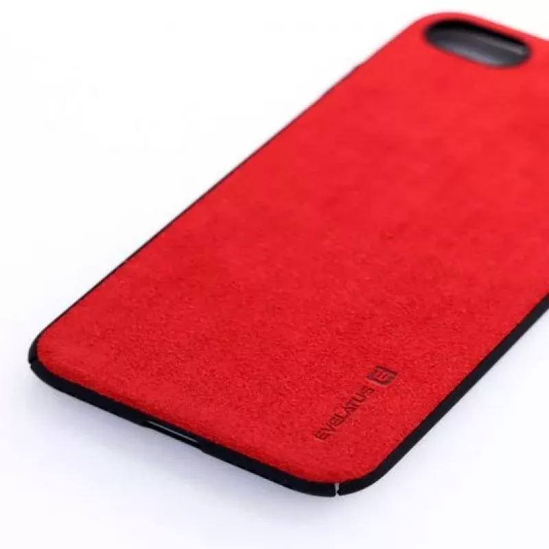 Evelatus Capa traseira de silicone líquido Kuton vermelho para Apple iPhone 7/8