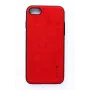 Evelatus Capa traseira de silicone líquido Kuton vermelho para Apple iPhone 7/8