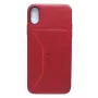 Evelatus Capa traseira de silicone líquido Nobel vermelha para Apple iPhone X