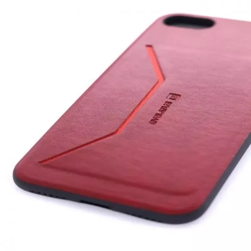 Evelatus Capa traseira Nobel vermelha para Apple iPhone 7/8 - silicone Soft-Touch