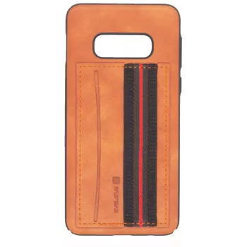 Evelatus Capa traseira Cubit em plástico castanha para Samsung Galaxy S10e
