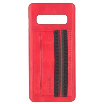 Evelatus Capa traseira Cubit em plástico vermelha para Samsung Galaxy S10