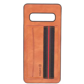 Evelatus Capa traseira Cubit castanha para Samsung Galaxy S10