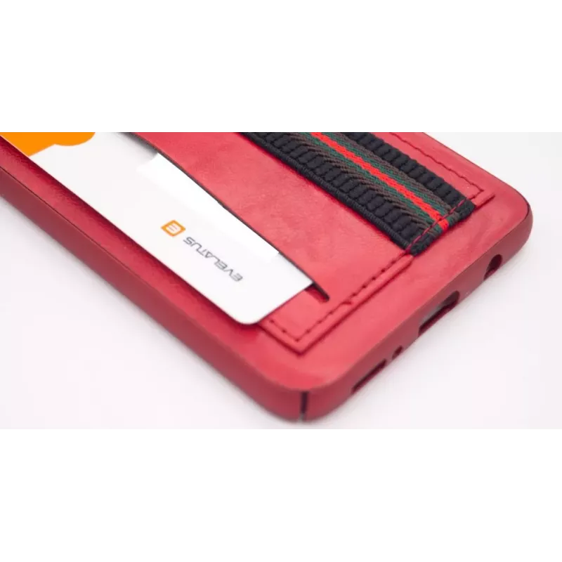 Evelatus Capa protetora Cubit em plástico vermelha para Samsung Galaxy A50