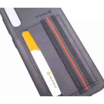 Evelatus Capa traseira Cubit em plástico preta para Samsung Galaxy A50