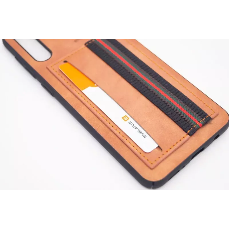 Evelatus Capa protetora Cubit em plástico castanha para Samsung Galaxy A50