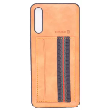 Evelatus Capa protetora Cubit em plástico castanha para Samsung Galaxy A50