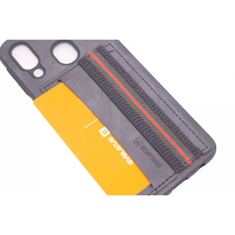 Evelatus Capa protetora Cubit em plástico preta para Samsung A40