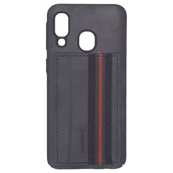 Evelatus Capa protetora Cubit em plástico preta para Samsung A40
