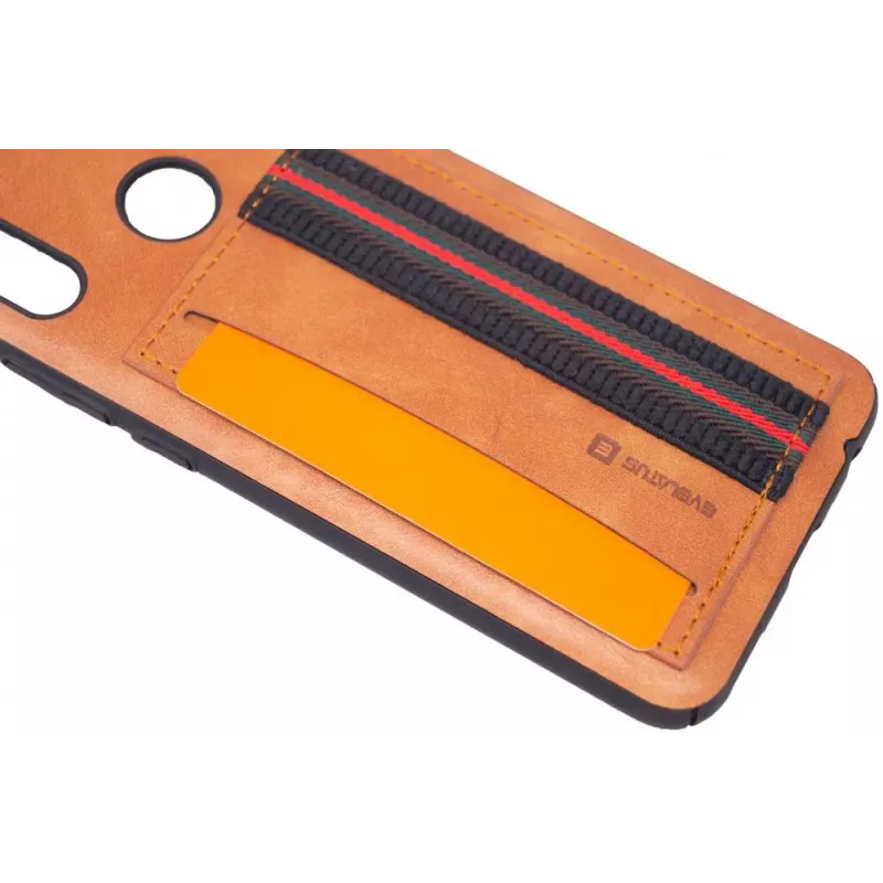 Evelatus Capa protetora Cubit em plástico castanha para Huawei P smart 2019