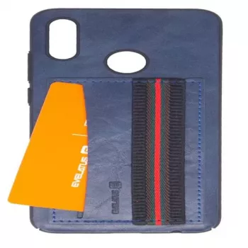 EVELATUS Capa protetora Cubit em plástico azul para Huawei P Smart 2019