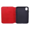 Evelatus Capa traseira em silicone líquido vermelha para Apple iPhone X