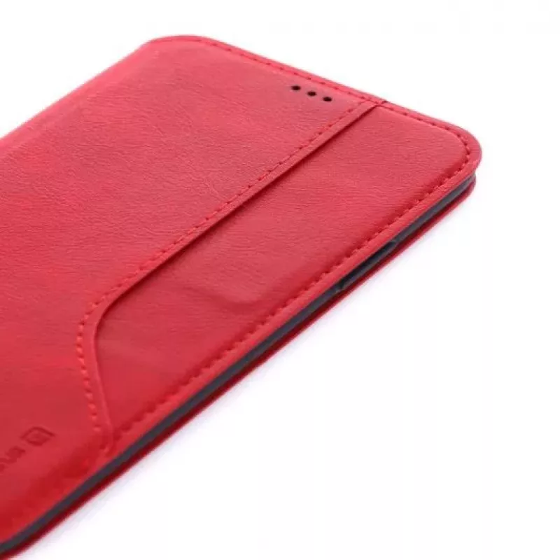 Evelatus Capa traseira em silicone líquido vermelha para Apple iPhone X