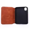 Evelatus Capa traseira Cissais em pele castanha para Apple iPhone X / XS