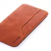 Evelatus Capa traseira Cissais em pele castanha para Apple iPhone X / XS