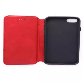 Evelatus Capa traseira em silicone líquido vermelha para Apple iPhone 7