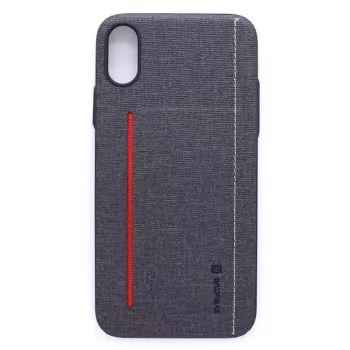 Evelatus Capa traseira em silicone líquido para Apple iPhone X / XS - preta