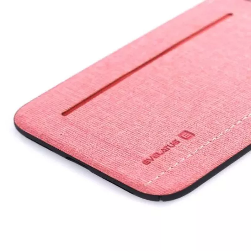 Evelatus Capa traseira em silicone para Apple iPhone X / XS, rosa