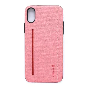 Evelatus Capa traseira em silicone para Apple iPhone X / XS, rosa