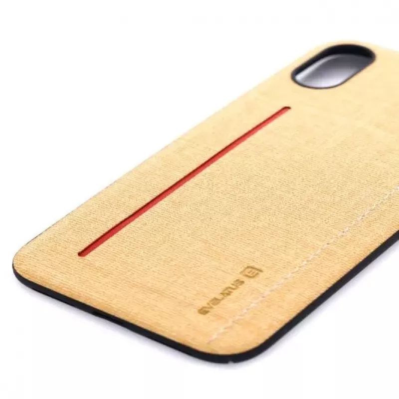 Evelatus Capa protetora em silicone líquido 6127 amarela para Apple iPhone X