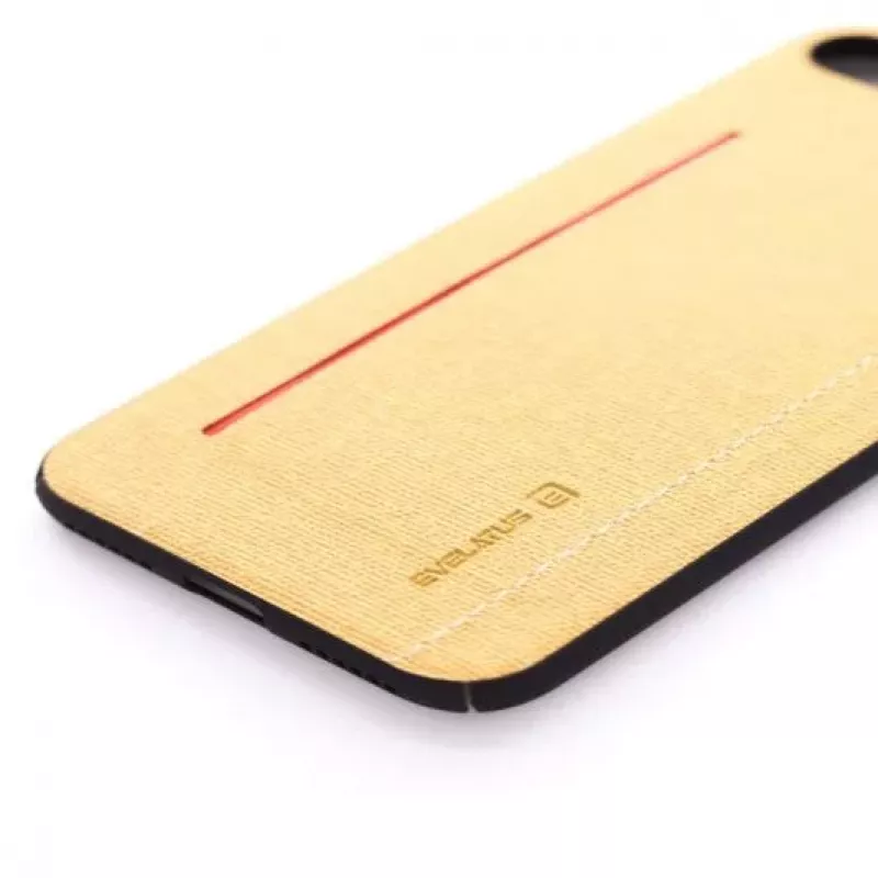 Evelatus Capa traseira em silicone 6127 amarela para Apple iPhone 7/8/SE2020/SE2022