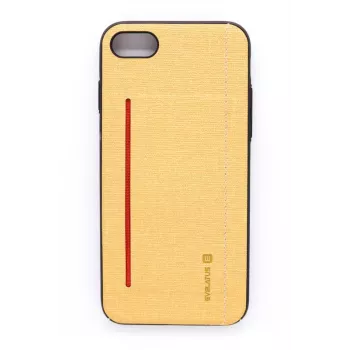 Evelatus Capa traseira em silicone 6127 amarela para Apple iPhone 7/8/SE2020/SE2022