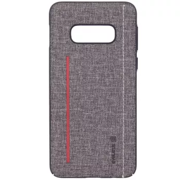 Evelatus Capa traseira em silicone cinzenta para Samsung Galaxy S10e