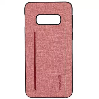 Evelatus Capa traseira em silicone rosa para Samsung Galaxy S10e