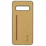 Evelatus Capa em silicone amarela para Samsung Galaxy S10