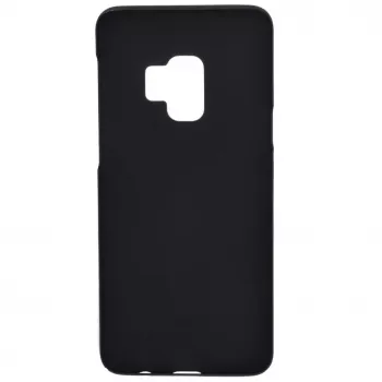 Evelatus Capa traseira em silicone preta para Samsung Galaxy S9
