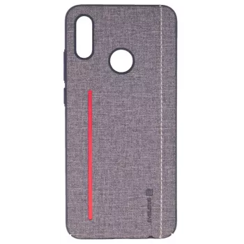 Evelatus Capa traseira de silicone 6127 para Huawei P Smart 2019 cinzenta