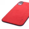 Evelatus Capa traseira Velvet para Apple iPhone X vermelha