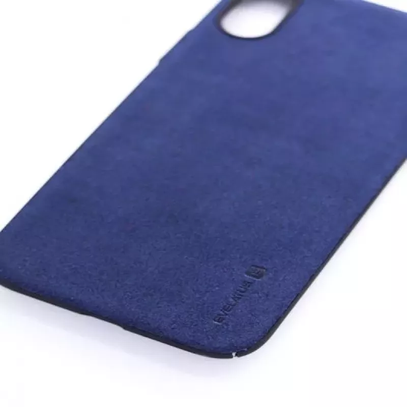Evelatus Capa traseira Velvet para Apple iPhone X azul