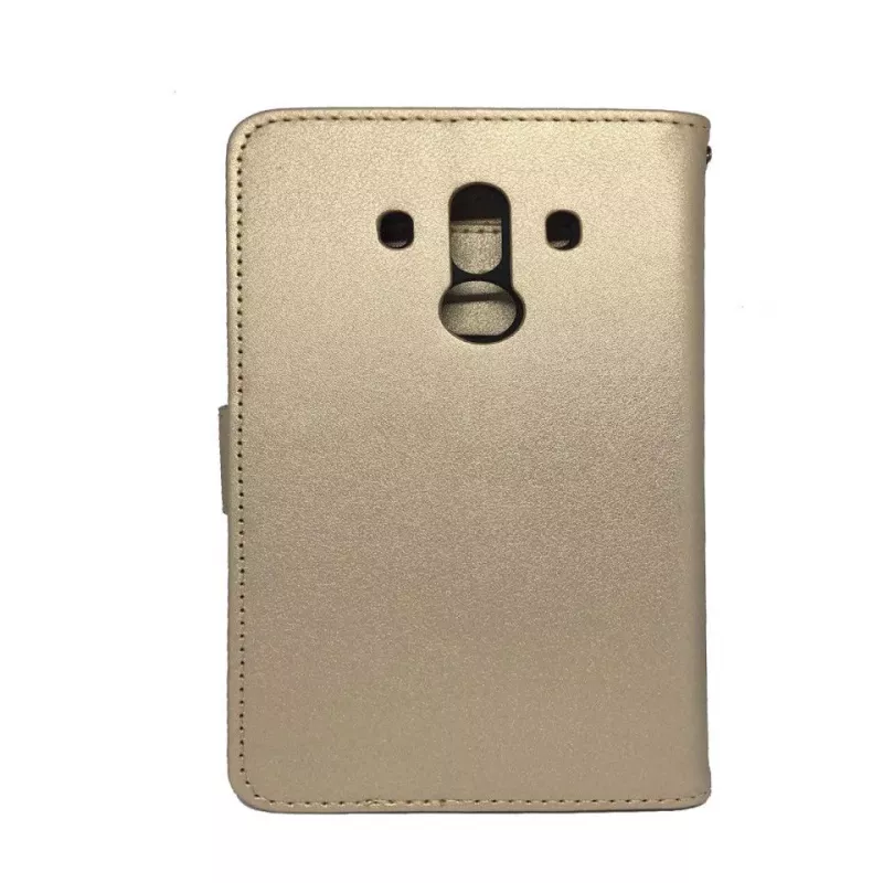 iLike Capa tipo livro para Huawei Mate 10 Lite dourada