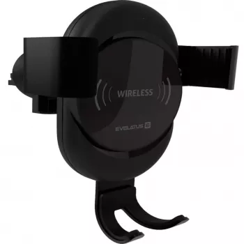 Evelatus Suporte de carro Gravity com carregador sem fios WCH02 preto
