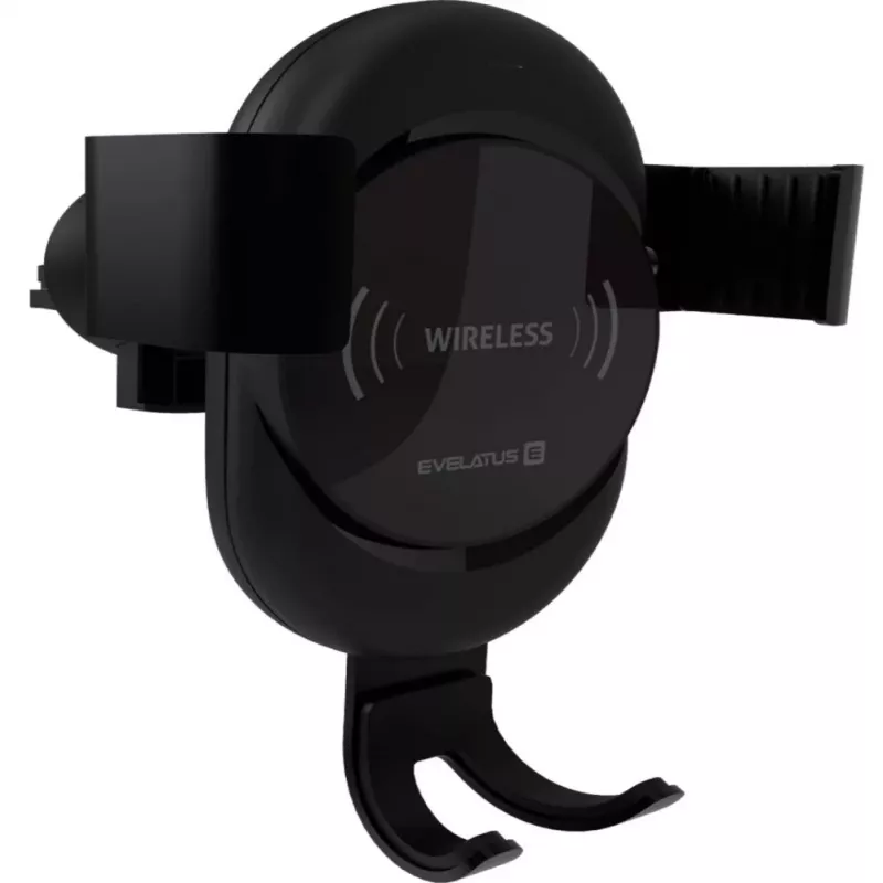 Evelatus Suporte de carro Gravity com carregador sem fios WCH02 preto