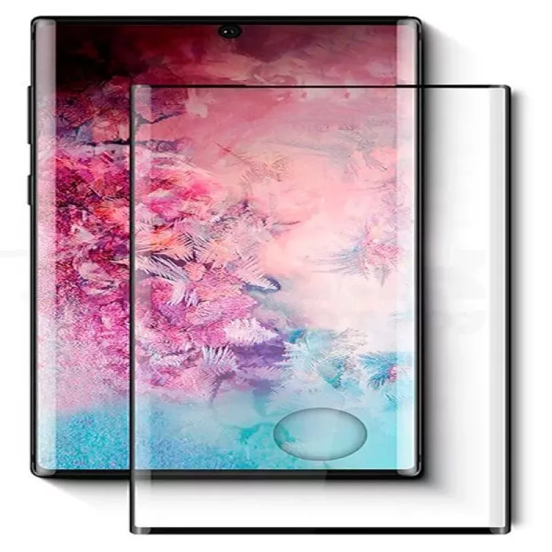 Evelatus Protetor de ecrã de vidro com cola japonesa Full Cover 2.5D antiestático para Samsung Galaxy Note 10 PLUS