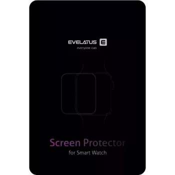 EVELATUS Protetor de ecrã PMMA+PET transparente para Apple Watch 42 mm