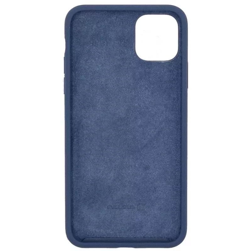 Evelatus Capa de silicone Premium Soft Touch para Apple iPhone 11 Pro Max azul meia-noite