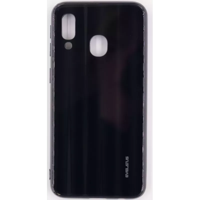 Evelatus Proteção de ecrã em vidro temperado Water Ripple Full Color Electroplating para Samsung A40 preta