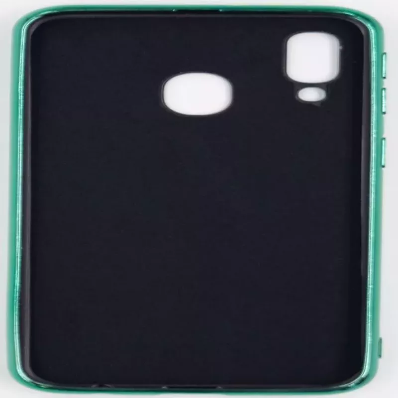 Evelatus Capa em vidro temperado Water Ripple Full Color Electroplating para Samsung Galaxy A40 verde